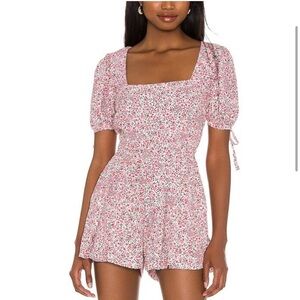 Revolve Resa Penelope Romper in Ojai Micro Floral Print XS